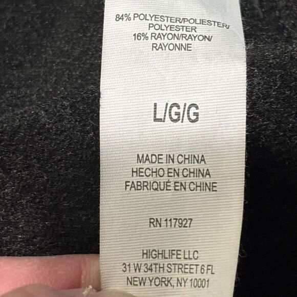 Gaiam Women's Activewear Jogger Pant Size Large Black Fleece Front Pockets Yoga - Picture 12 of 13